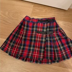La Coqueta Plaid Red and Blue Girls Skirt / kilt 2T